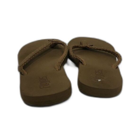 FLOJOS Sandals Women's Size 6.5 Brown Braided Flip Flop Thong - Picture 6 of 10
